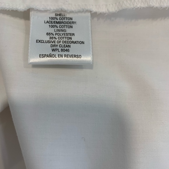 WHITE LACE EMBROIDERED DRESS. - Picture 6 of 8